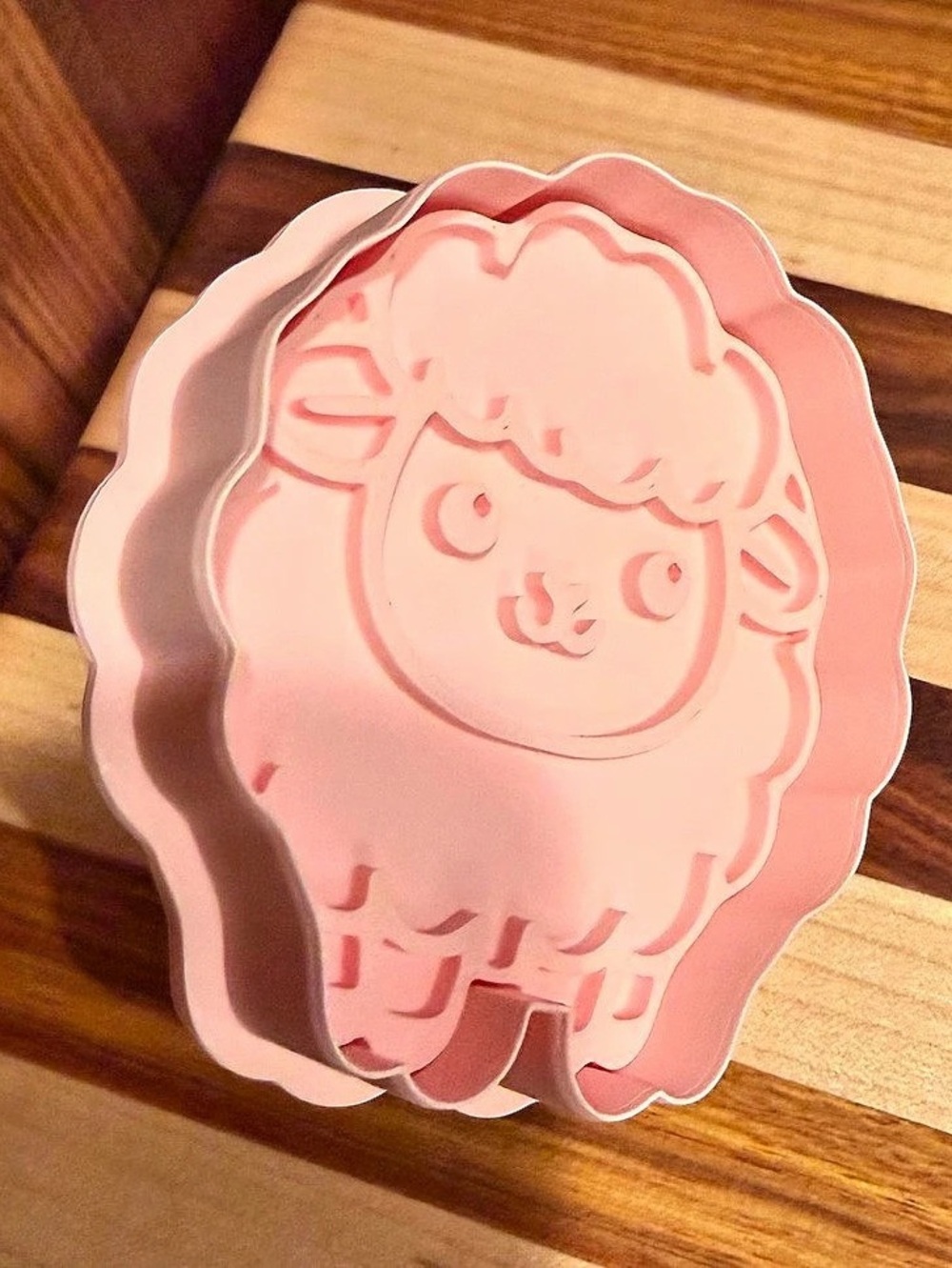 Pink Lamb Cake Mold & rack combo!